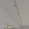 Boreale 1Mt - BINARIO IN ALLUMINIO AD INCASSO PER STRIP LED E FILO TENDA DA 1MT Peso a 1 metro : 6kg