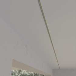 Boreale 1Mt - BINARIO IN ALLUMINIO AD INCASSO PER STRIP LED E FILO TENDA DA 1MT Peso a 1 metro : 6kg