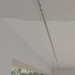 Boreale 1Mt - BINARIO IN ALLUMINIO AD INCASSO PER STRIP LED E FILO TENDA DA 1MT Peso a 1 metro : 6kg