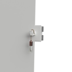 APPLIQUE DA INCASSO IN GESSO CERAMICO  A FORMA DI MANO 21X25 4CM SPORGENZA 14CM  COMPLETO DI PORTA LAMPADA E27  LUNGHEZZA CAVO 