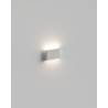 APPLIQUE IN GESSO CERAMICO 18,3X 18,5 CM SPESSORE 6,2 COMPLETO DI PORTALAMPADA R7S