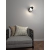 LAMPADA A PARETE ORIENTABILE 8W CCT NERO 13CM