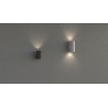 APPLIQUE DA ESTERNO IN TERMOPLASTICA NERO  IP65 UP&DOWN 2X8W 1960LM CCT 16X7,8X10CM