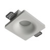 PORTAFARETTO QUADRATO CON FORO A IMBUTO IN GESSO X1 GU10 CON ALETTE FISSE12cm x 12cm PROFONDITA' 9,5cm csf 045