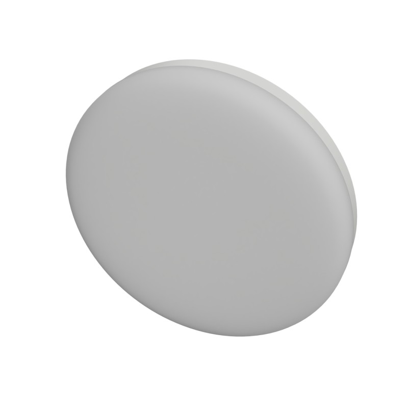 PLAFONE ROTONDO  IN TERMOPLASTICA BIANCA ED E DRIVER INTEGRATI 20W 4000K IP6519,7X19,7XH3,5CM