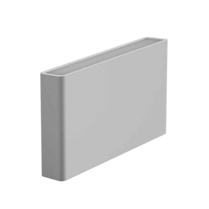 APPLIQUE IN GESSO CERAMICO 18,3X 18,5 CM SPESSORE 6,2 COMPLETO DI PORTA LAMPADA R7S