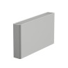 APPLIQUE IN GESSO CERAMICO 18,3X 18,5 CM SPESSORE 6,2 COMPLETO DI PORTA LAMPADA R7S
