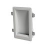 APPLIQUE DA INCASSO IN GESSO CERAMICO 37X23 PROFONDITA 7,5CM COMPLETO DI PORTA LAMPADA R7S