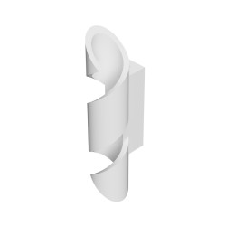 APPLIQUE IN GESSO CERAMICO COMPLETO DI PORTA LAMPADA R7S