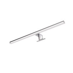 LAMPADA DA BAGNO IN POLICARBONATO CROMO SPAZZOLATO 8W 640LM 4000K IP44 50CM