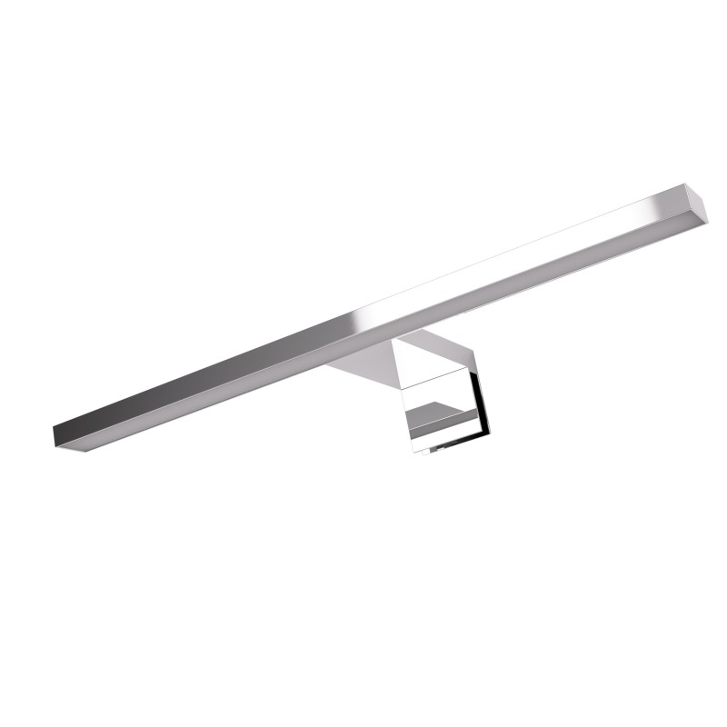 LAMPADA DA BAGNO IN POLICARBONATO CROMO SPAZZOLATO 5W 400LM 4000K IP44 30CM