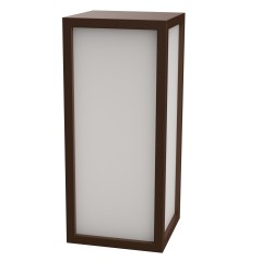 LAMPADA A PARETE IN ALLUMINIO CORTEN IP65 X 1 E27  25X11CM