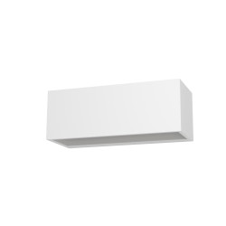 APPLIQUE DA ESTERNO 1P65 IN ALLUMINIO 2CCT 30XH12XP10,8CMBIANCO OPACO 36W 4100 LUMEN