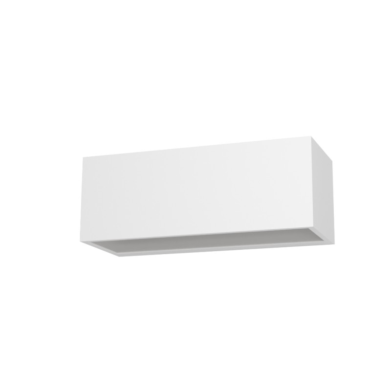APPLIQUE DA ESTERNO 1P65 IN ALLUMINIO 2CCT 30XH12XP10,8CMBIANCO OPACO 36W 4100 LUMEN