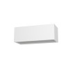 APPLIQUE DA ESTERNO 1P65 IN ALLUMINIO 2CCT 30XH12XP10,8CMBIANCO OPACO 36W 4100 LUMEN