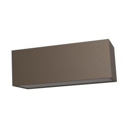 APPLIQUE DA ESTERNO 1P65 IN ALLUMINIO 2CCT 30XH12XP10,8CMCORTEN 36W 4100 LUMEN