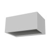 APPLIQUE DA ESTERNO 1P65 IN ALLUMINIO 2CCT 14XH9XP6,5CMBIANCO OPACO 10W 1200LUMEN