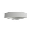 APPLIQUE IN GESSO CERAMICO ANGOLARE CON DOPPIA EMISSIONE X 1 G9 15X15X5CM