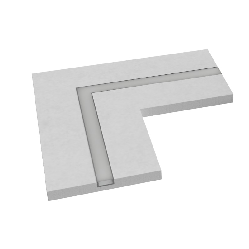ALLOGGIO LED PEZZO SPECIALE INN CARTONGESSO DA 13MM P1L