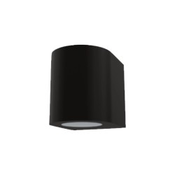 APPLIQUE IN ALLUMINIO IP54 PER 1 GU10  LUCE SOLO SOTTO COLORE ANTRACITE