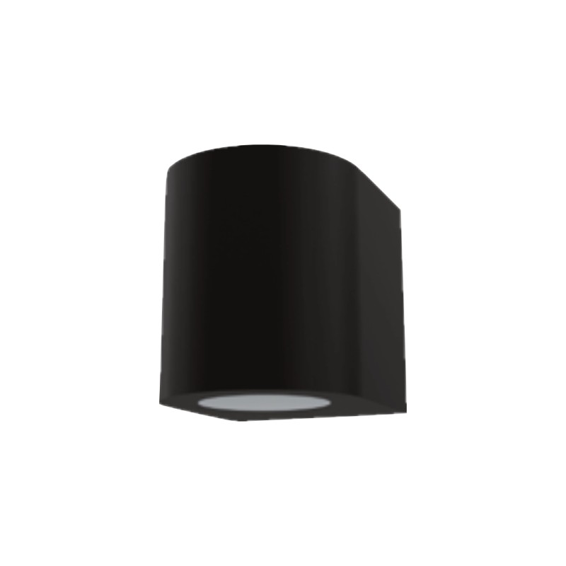 APPLIQUE IN ALLUMINIO IP54 PER 1 GU10  LUCE SOLO SOTTO COLORE ANTRACITE