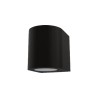 APPLIQUE IN ALLUMINIO IP54 PER 1 GU10  LUCE SOLO SOTTO COLORE ANTRACITE