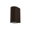 APPLIQUE IN ALLUMINIO IP54 PER 2 GU10  LUCE UP & DOWN COLORE CORTEN