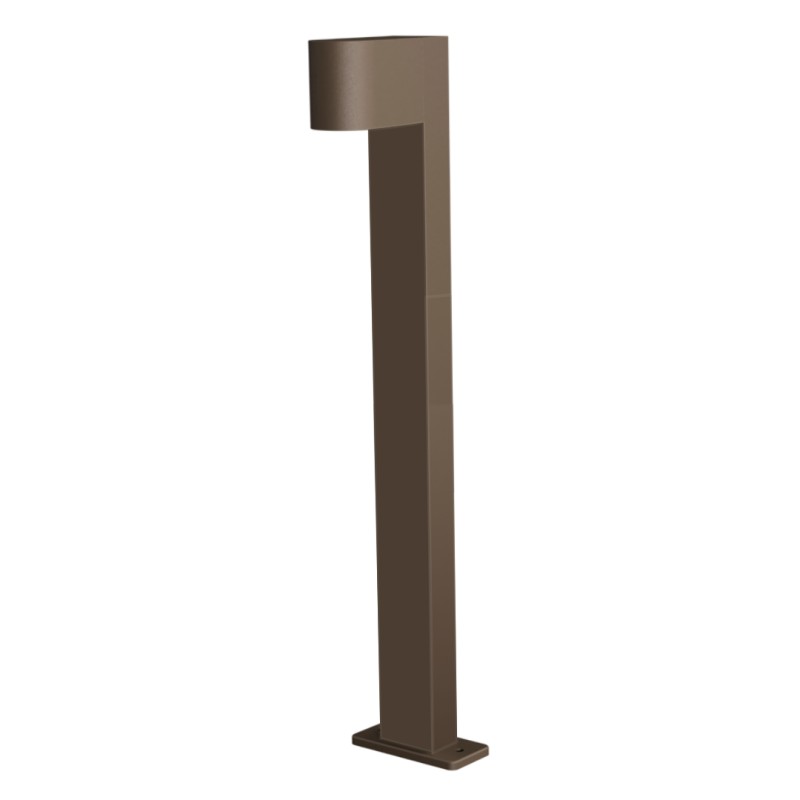 PALO DA ESTERNO  IN  ALLUMNIO IP54 X 1 GU10 CORTEN 14X70CM