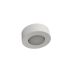 PLAFONE IN GESSO CERAMICO DALLA FORMA ROTONDA DIAMETRO 13,5 H5 COMPLETO DI PORTA LAMPADA GX53