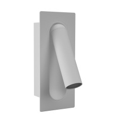 LAMPADA A PARETE IN METALLO  CON SPOT ORIENTABILE 3W CCT IP20 17X6CM