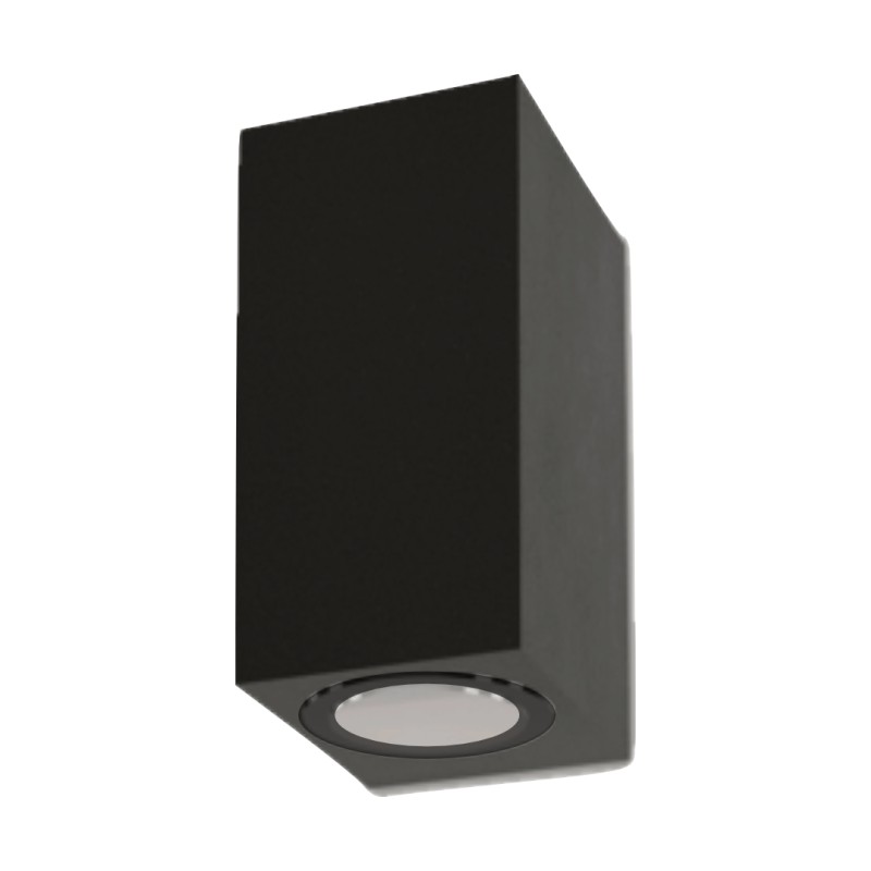 APPLIQUE IN ALLUMINIO IP54 PER 2 GU10  LUCE UP & DOWN COLOREANTRACITE