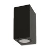APPLIQUE IN ALLUMINIO IP54 PER 2 GU10  LUCE UP & DOWN COLOREANTRACITE