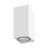 APPLIQUE IN ALLUMINIO IP54 PER 2 GU10  LUCE UP & DOWN COLOREBIANCO OPACO