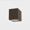 APPLIQUE IN ALLUMINIO IP54 PER 1 GU10  LUCE SOLO SOTTO COLORECORTEN
