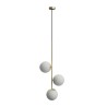PENDENTE ORO SPAZZOLATO X 3 E14